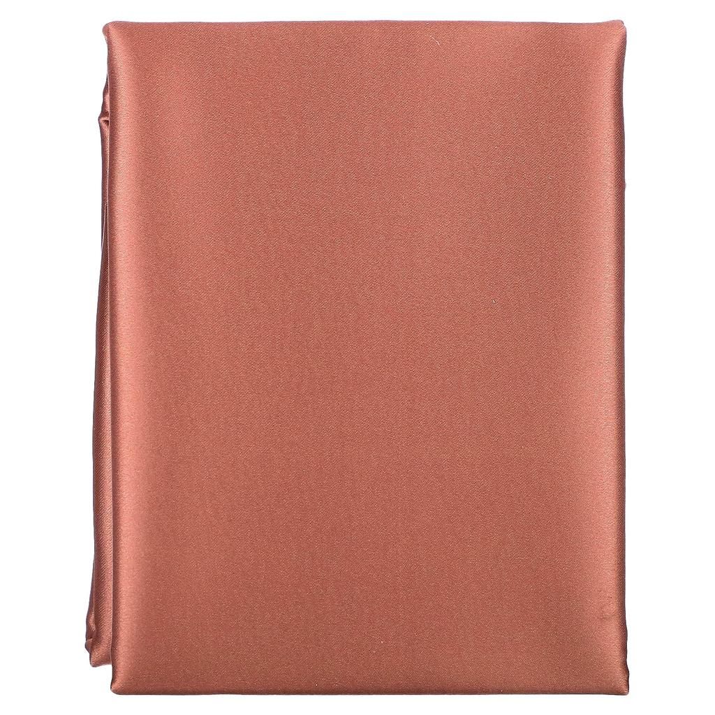 Kitsch, satin pillowcase, standard size, terracotta, 1 pillowcase