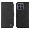 Portemonnaie-Hülle für Moto G67 5G - Leder/PU, Schwarz, Mit Lanyard
