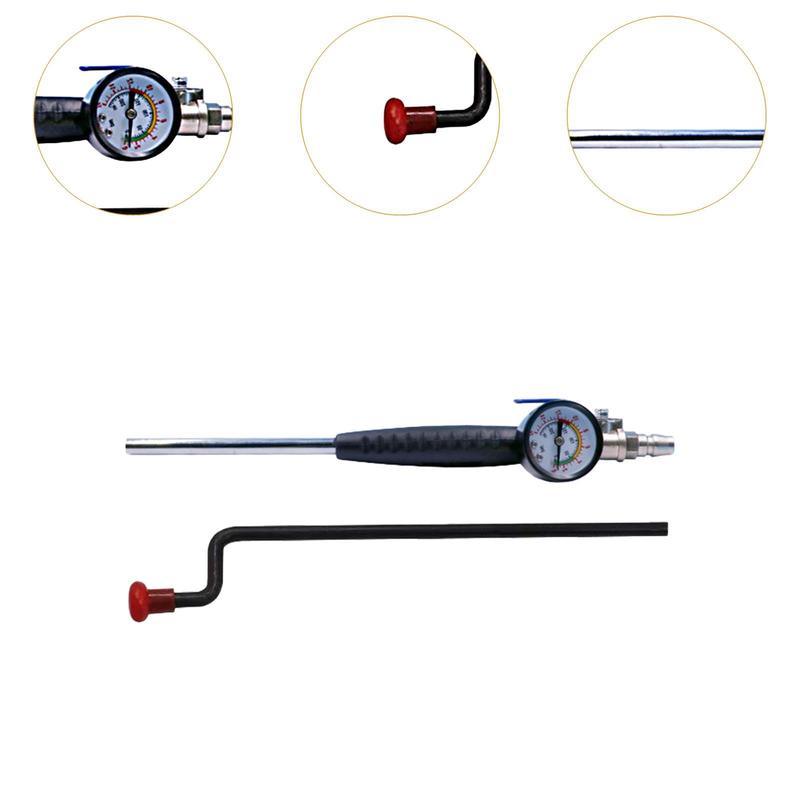 Heavy Duty Truck Tire Inflator Air Chuck with Pressure Gauge Portable Air Compressor for Car SUV RV Automotive
