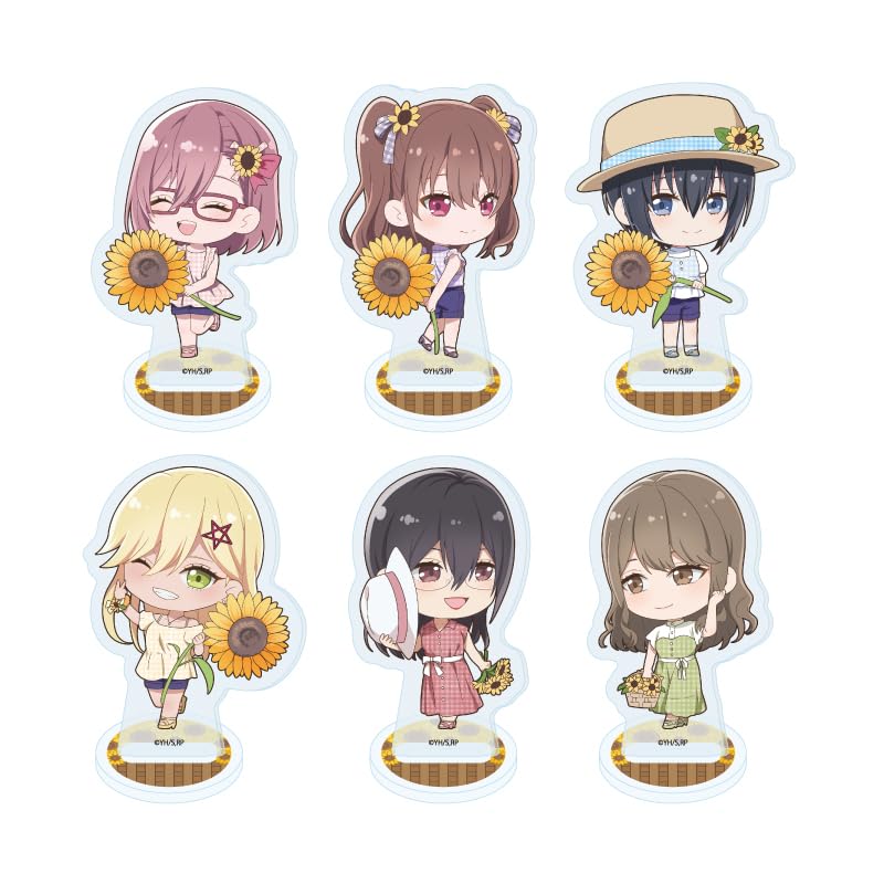 

2.5-Dimensional Temptation 03 Sunflower ver. [Mini Character Illustration] Acrylic Petit Stand Complete Set (Box of 6)