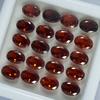 Natural Orange Sapphire Loose Gemstone Untreated 51 Pcs Oval Cut Dark 7x5 Mm September Birthstone