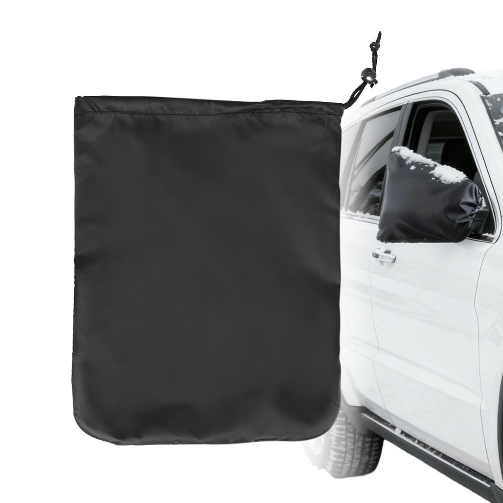 Rearview Mirror Snow Cover Anti-Snow Cover Adjustable Car Rearview Mirrors Elastic Band Secure Fit Side View Mirror Protector