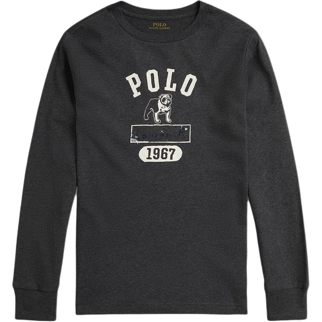 

Polo Ralph Lauren Cotton Knit Printed Long Sleeve T-Shirt Kids tops 323981270-001 XL