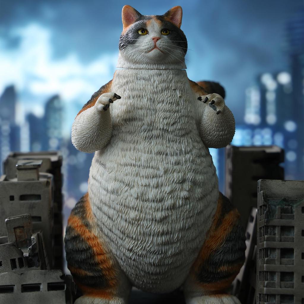 JXK Goji Nyan Durable Polyresin with Intricate Details Funny Cat Gift Present for Pet Animal Lovers