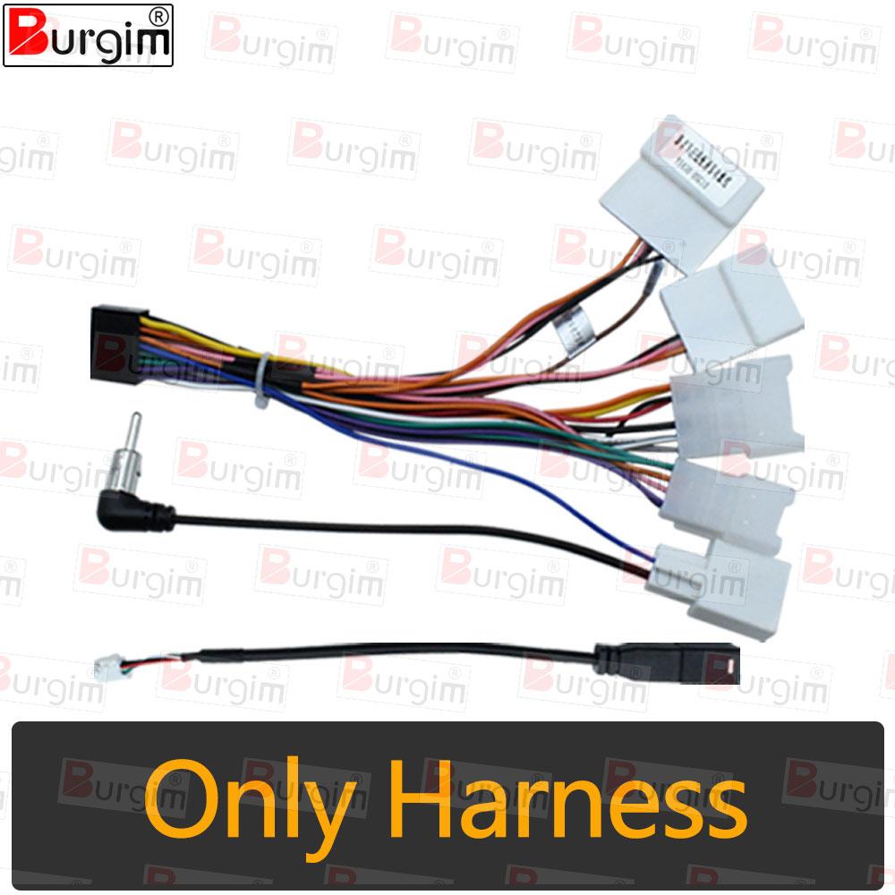 

Car Radio Fascia Frame For Daihatsu Rocky Toyota Raize - 10 inch 2DIN Stereo Panel 16PIN Harness Wire Power Cord Cable only cable