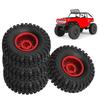 4pcs For SCX24 Wheels Small Compact Safe   Stable Easy Replaceable Mesh Tire for RC Car Parts