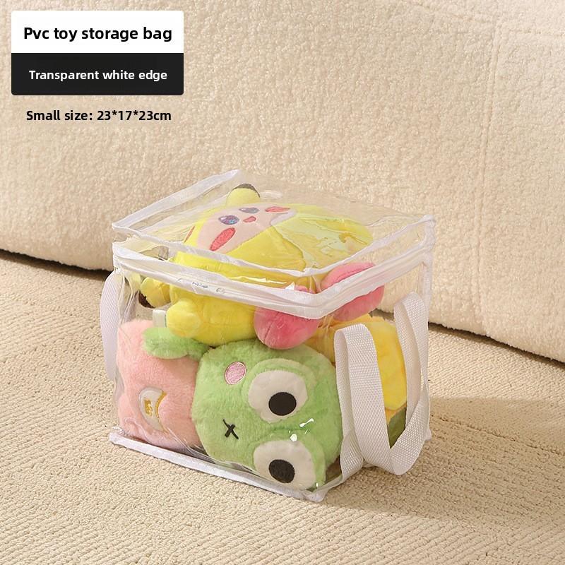 Modern Cubic Pvc Toy Storage Bag With Foldable Waterproof Design For Bedroom And Living Room Organization