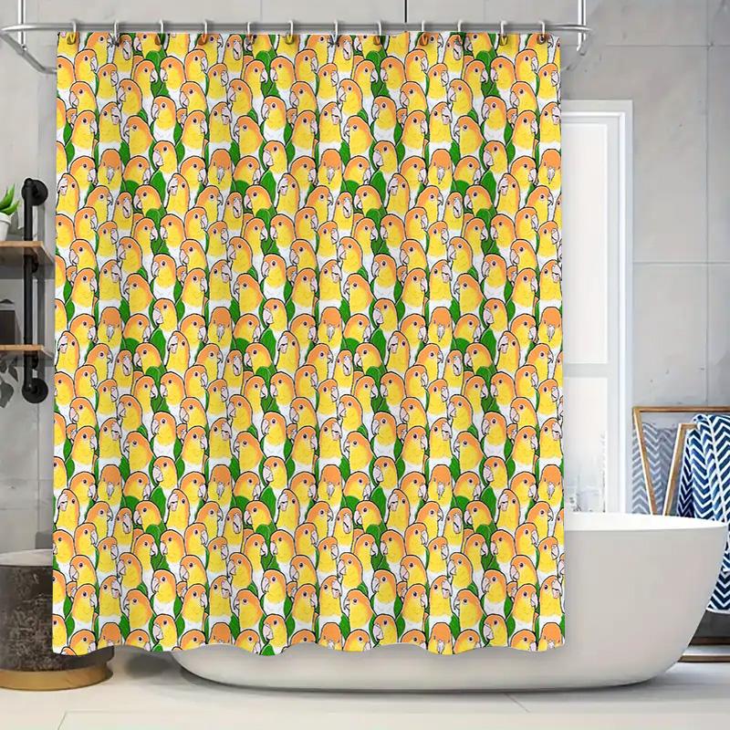 

Shower Curtain Tropical Rainforest Leaves Greenery Botanical Nature Bathroom Decor Waterproof Vintage Farmhouse Style Home Texti W60H190(CM)-1 Pcs