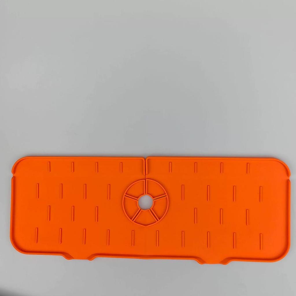 Reusable Kitchen Silicone Sink Faucet Mat Splash-proof Guard Countertop Protection Rubber Drying Pad Tray Kitchen Accessories