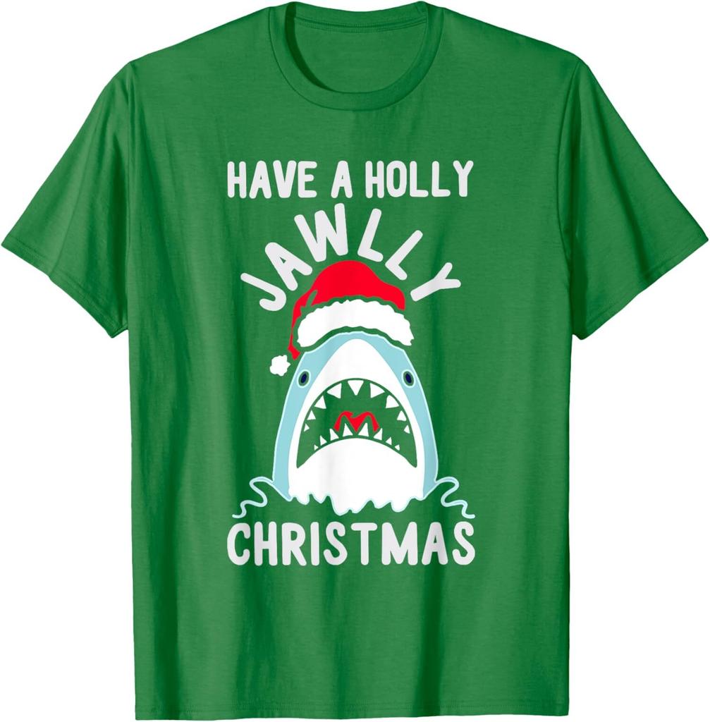 Have A Holly Jawly Christmas Funny Xmas Jaws Unisex T-Shirt
