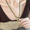 Star Safety Buckle Resin Necklace Female, Retro Niche Woven Pull Rope Temperament Collarbone Chain