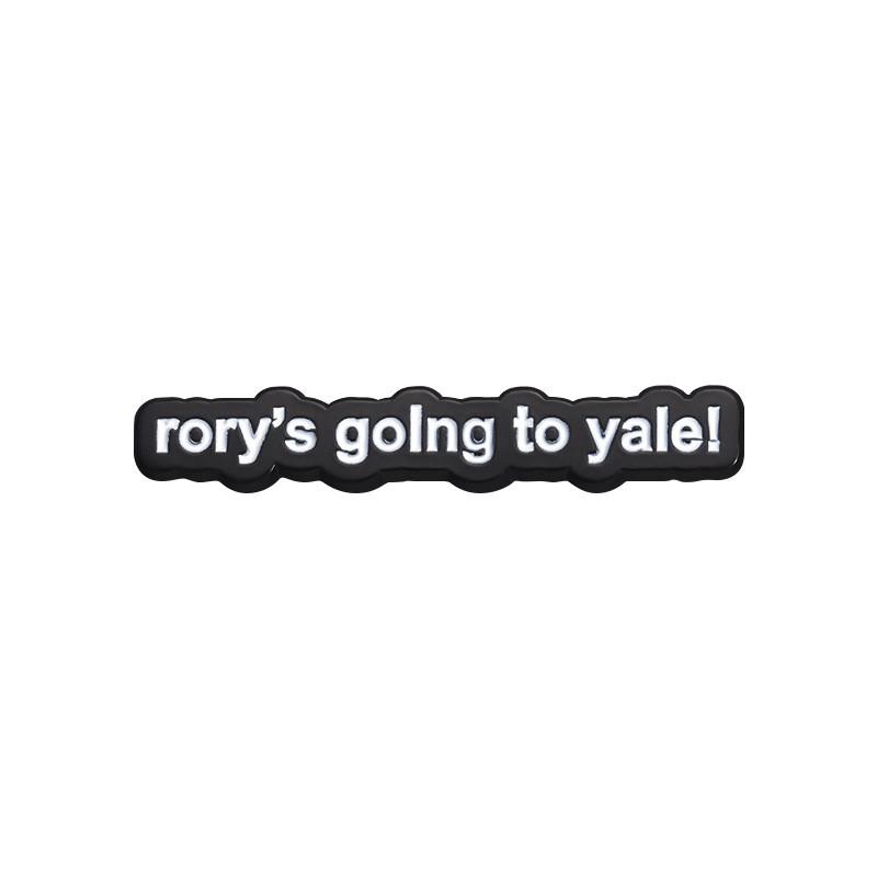 Contemporary Going Rory To Yale Brooch Pin Elegant Enamel Design For Special Celebrations