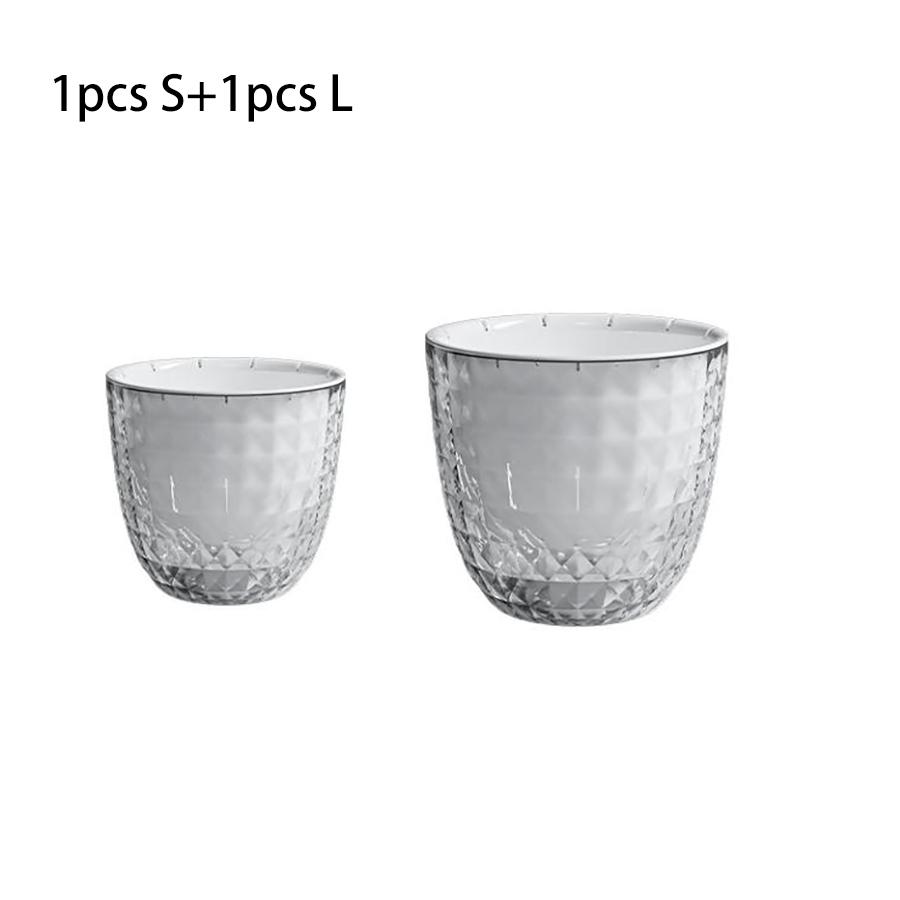 Self-Watering Plant Pots Self-Watering Pots,Double Layer Planter with Reservoir, Clear Flowerpot Decorative Pot for African