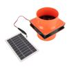 Solar Powered Exhaust Fan 10W 5V ABS Monocrystalline Silicon Solar Panel Ventilation Fan Kit for Round Pipe Pet House