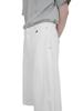 Chaenseseunoi Side Pleat Wide Fit Bermuda Pants White/M251Pt05Wh