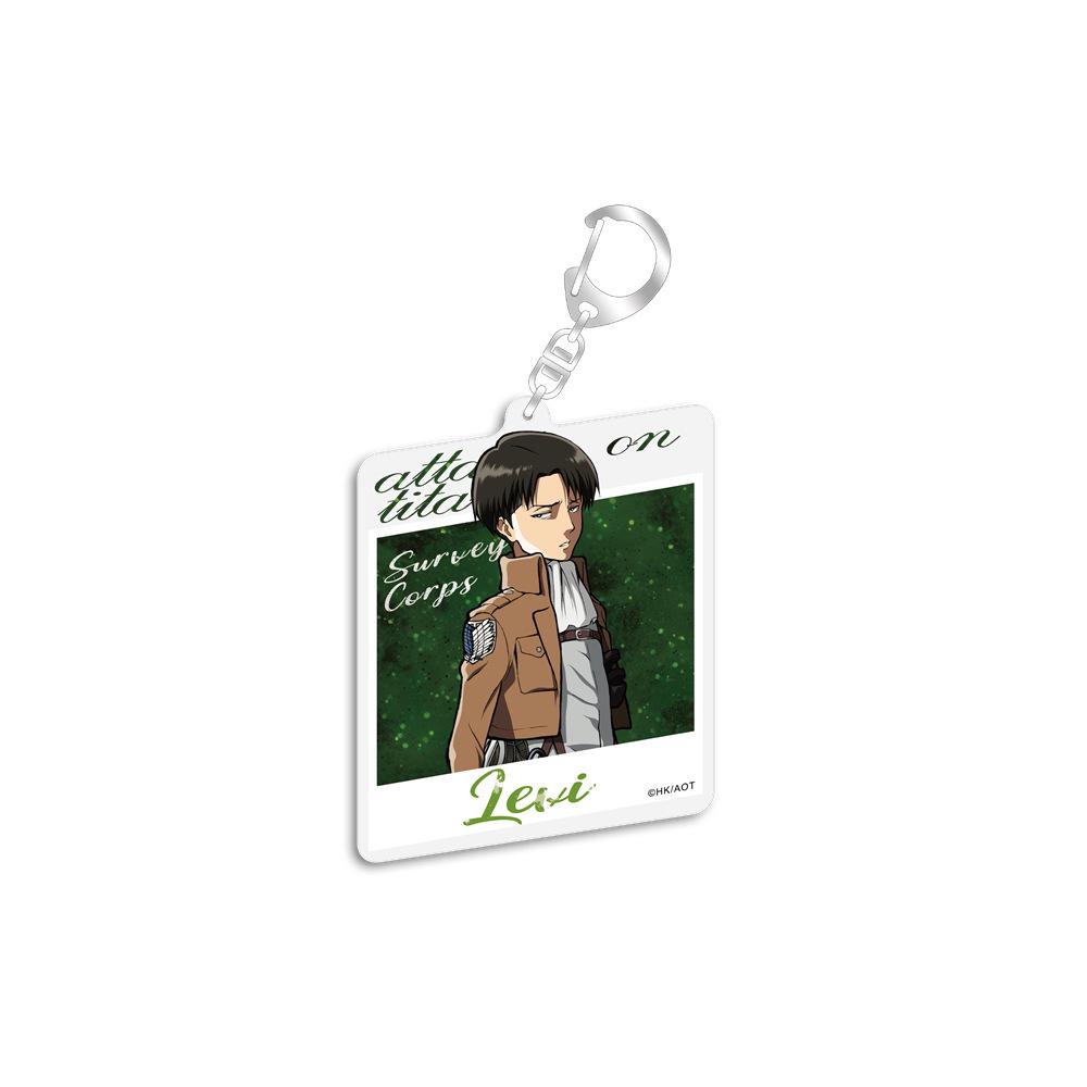 Authentic Attack on Titan Acrylic Keychain Pendant - Levi, Mikasa, Eren