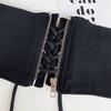 Adjustable Wide Belt PU Leather Waist Corset Punk Elastic Cummerbunds  Girl