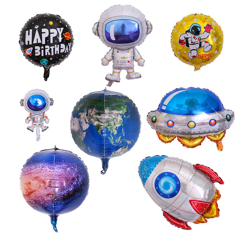 Space Birthday Party Decorations: Moon, Astronaut, Spaceship & Rocket Balloons