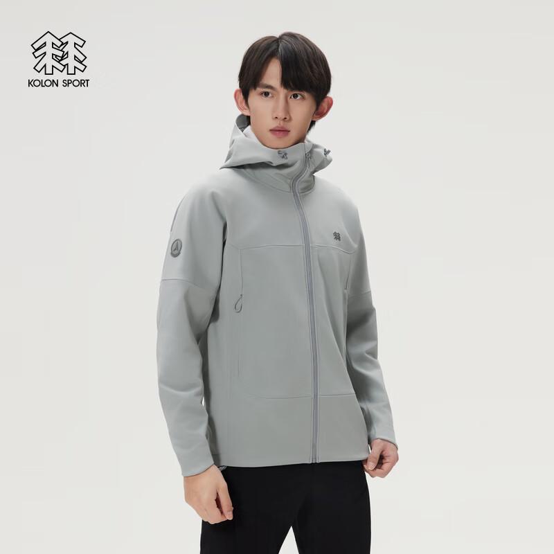 KOLON SPORT Men's Water-Repellent Hooded Softshell Jacket