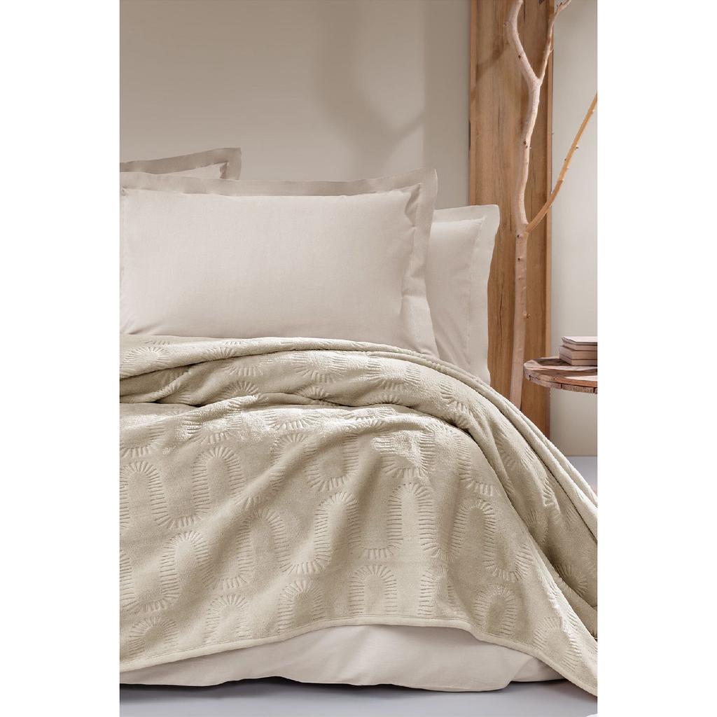 Tricia Double Emboss Decke – Dusty Rose