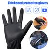 Disposable Nitrile Gloves Black Thickened for Cleaning Hairdressing Waterproof Dishwashing Cleaning Tattoo Food Processing Glove
