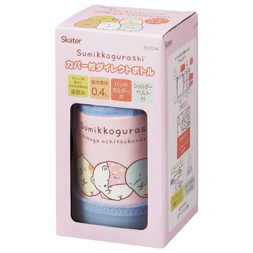 Skater Water Bottle 400ml Stainless Steel Sumikkogurashi for Children with Cover KSTCH4-A