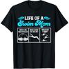 Life Of A Swim Mom Of A Swimmer Mother Swimming Mama Cotton Men T Shirt S