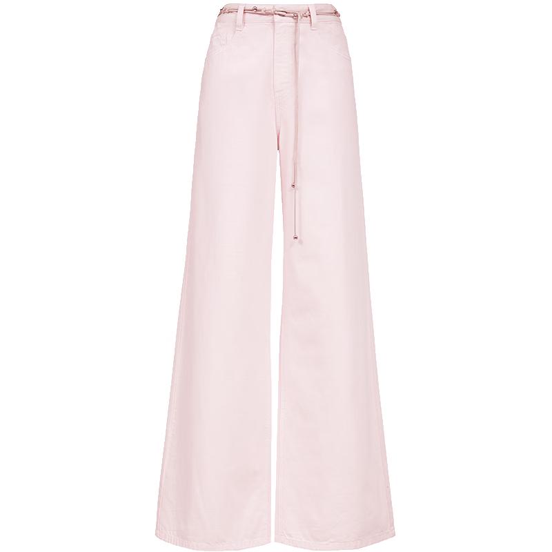 VEROMODA Women's High-Waist Drawstring Wide-Leg Jeans
