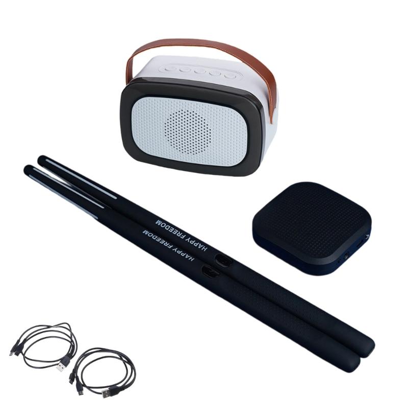 Portable Pocket Drum Motion Sensing Electric Air Drum With Drumsticks Virtual Air Drum for Beginners Kids Enduring