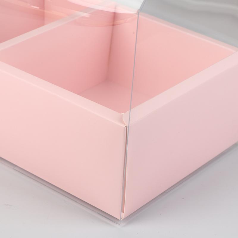 Pet Clear Cake Bag Gift Box With Handle Flower Storage Boxes Party Favor Decorative Engagement Proposal Celebration Ceremony