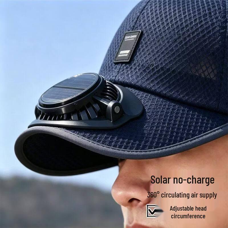 Solar Charging Fan Baseball Cap