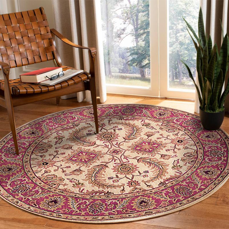 New Round Persian Living Room Rug Ethnic Style Full Spread Bedroom Bed Blanket Home Decoration Cloakroom Floor Mat
