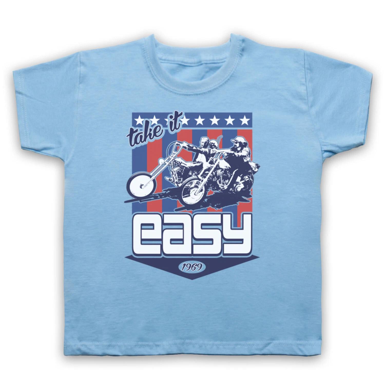 

EASY RIDER 1969 UNOFFICIAL MOTORCYCLE CHOPPER FILM KIDS CHILDS T-shirt 120