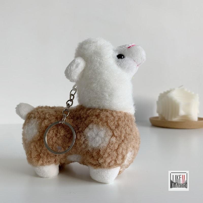 Alpaca Heart Plush Doll Keychain Pendant - Cute Gift for Girls Other Size