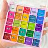 68 Color Makeup Artist Special Eye Shadow Plate Ins Repair Easiest for Match Shimmer Matte Cos Stage Makeup Multifunctional Makeup Palette