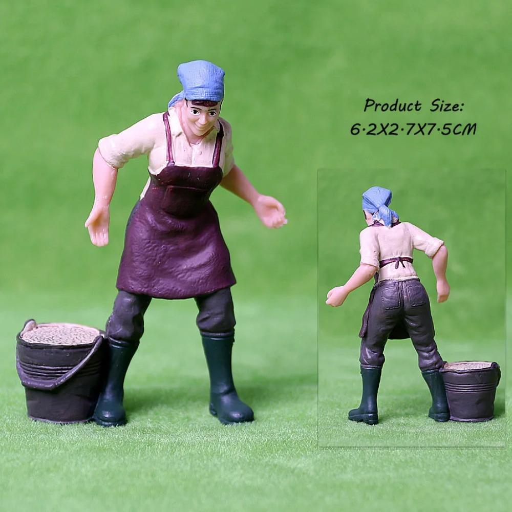 17 BUC Asortate Simulare Fermier oameni Model Figurine de Acțiune Păpușă PVC Figurine Personal Fermă Seturi de Joacă Jucării Educative pentru copii
