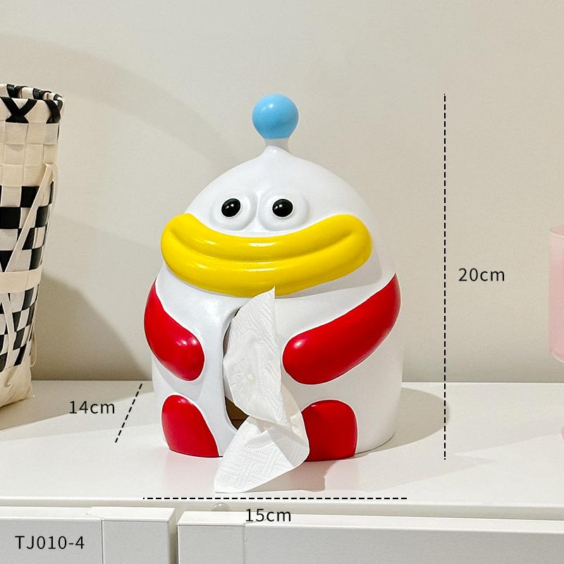 

Мультяшная коробка для салфеток Дофамин для гостиной, журнального столика, рабочего стола, декоративное украшение, высококачественное хранилище для салфеток, бытовая бумажная коробка