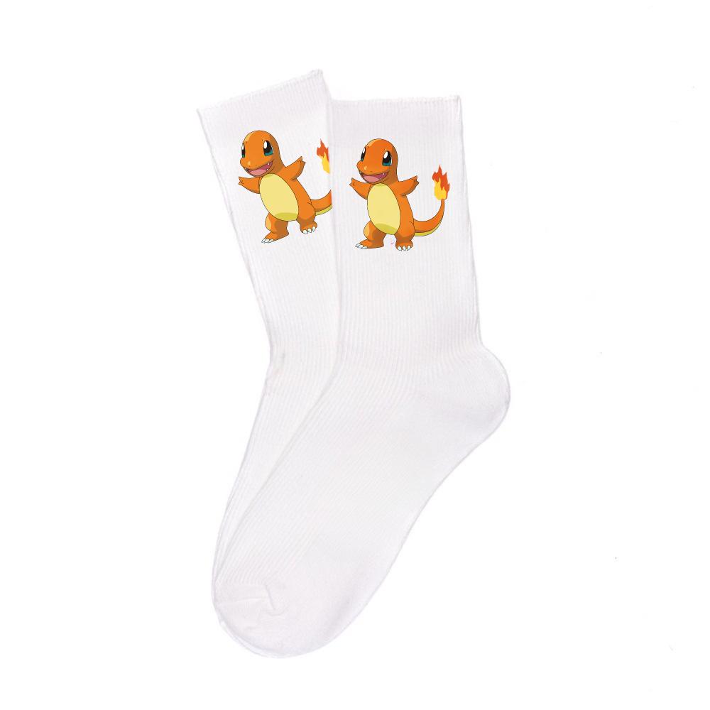 Cartoon White Cotton Socks Unisex Breathable Sports Socks Anime Collectibles Cute Trendy Fashion Unique Birthday Gifts