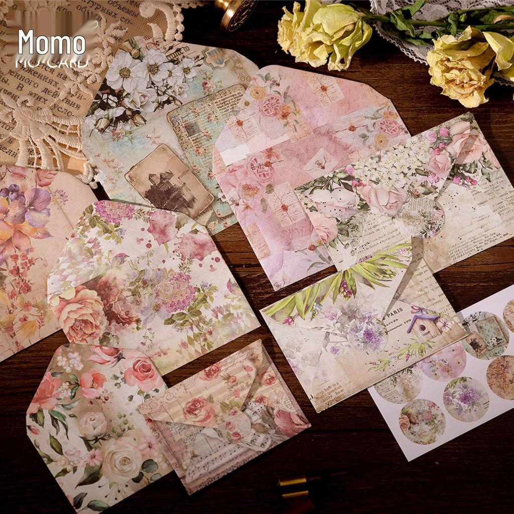Mini Envelopes Set - Song of Memories Series (8 Pieces) for Exquisite Collage and Journal Decoration.