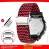 Für Casio G-SHOCK DW-5600 GW-B5600 GM5600 GW-M5610 GA2100 Uhrenband Herren Damen Gewebtes Nylon Camouflage Canvas Uhrenarmband Armband