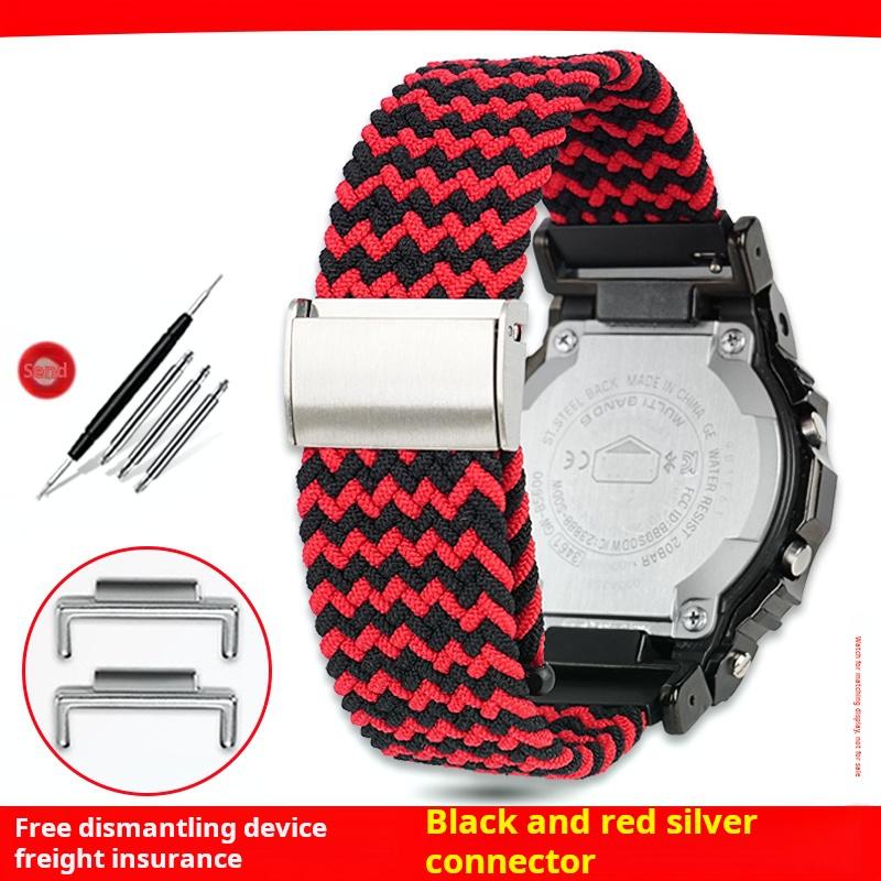 Für Casio G-SHOCK DW-5600 GW-B5600 GM5600 GW-M5610 GA2100 Uhrenband Herren Damen Gewebtes Nylon Camouflage Canvas Uhrenarmband Armband