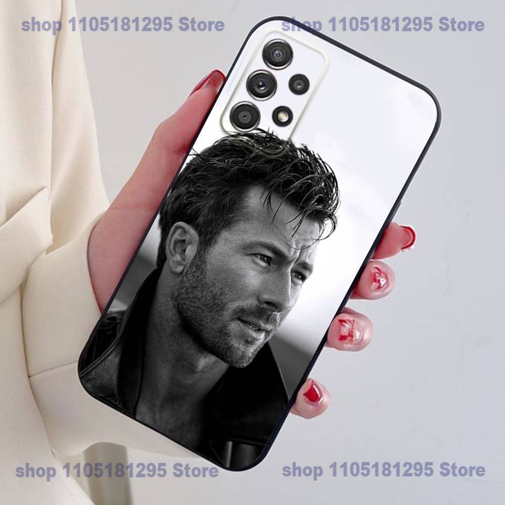 G-Glen P-Powell Phone Case For Samsung S24,21,22,23,30,Ultra,20,Plus,Note,10,9,Black Soft Silicone Case