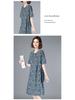 2025 Women's Summer Floral Cotton-Linen Mid-Length Slimming Dress