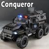 1:32 Eroberer Dongfeng Mengshi gepanzertes Fahrzeug Diecast Modell Legierung Spielzeug Türen zu öffnen Sound Licht Rückziehmotor Auto Weihnachtsgeschenke