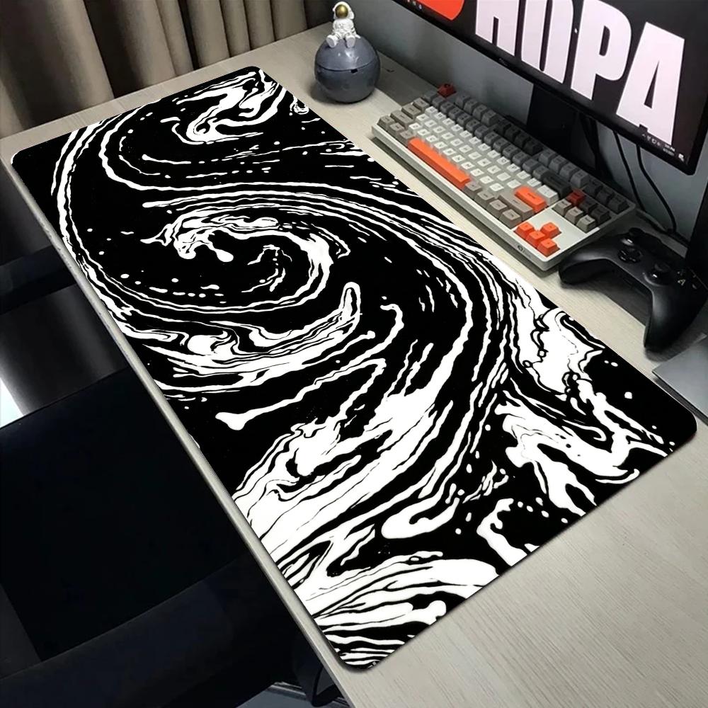 Xxl Strata Liquid Mousepad Custom Home Computer Keyboard Desk Mat Laptop Soft AntiSlip Table Mat Big Art Mouse Pads 90x40cm