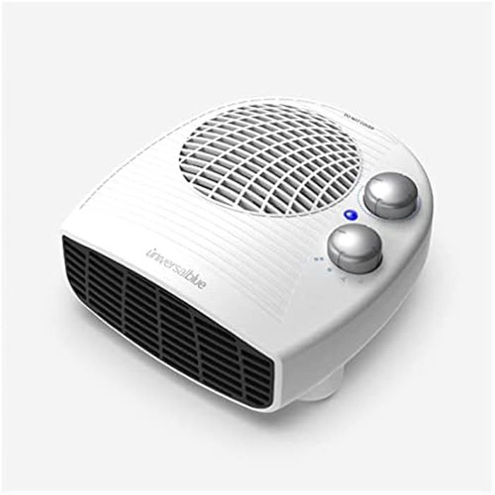 UNIVERSALBLUE Chauffage Soufflant Électrique, Petit Blanc, Radiateur Soufflant Horizontal, 3 Modes De Fonctionnement, Faible