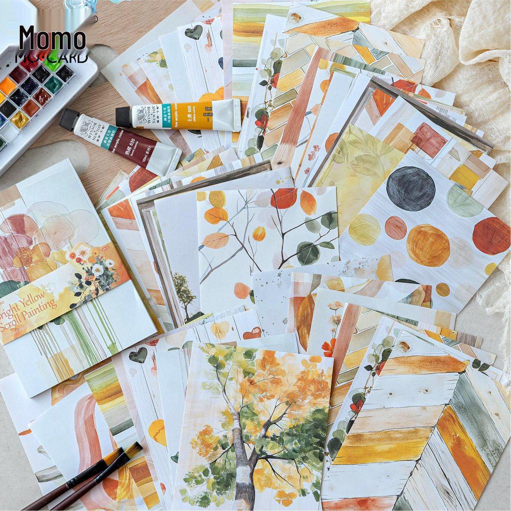 Mò Mò Retro Watercolor Blending Journal: Scenery & Collage Base Papers