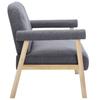 2 Seater Sofa Fabric Dark Grey