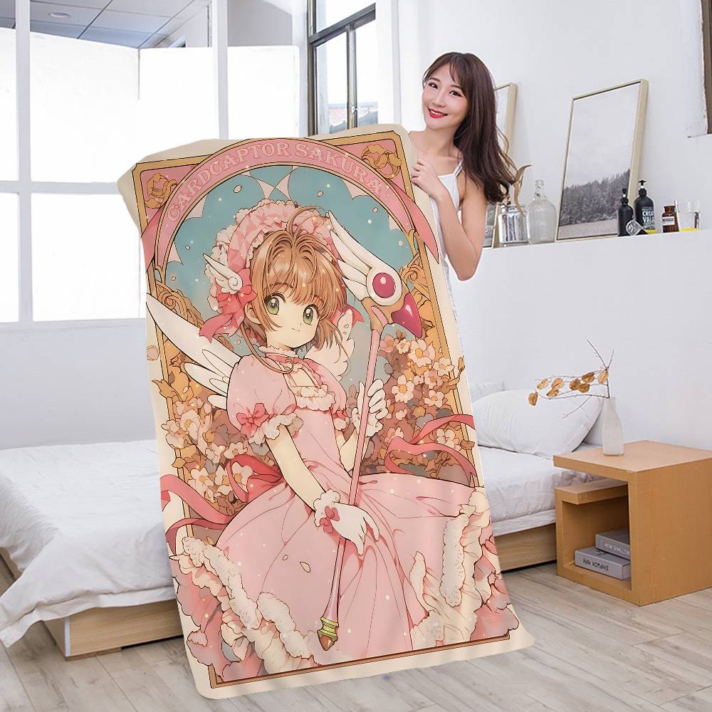 C-CardcaptorS S-Sakura Big Microfiber Beach Towels Quick Dry Towel Sand Beach Towels Pool Towel for Travel Swim Pool Yoga