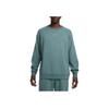 Nike Solid Logo Print Raglan Loose Fit Crew Neck Long Sleeve Sweatshirt Men Sweatshirt Mineral-Slate FN8160-382